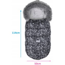 OPIS ŚPIWOREK DO WÓZKA SANEK NA ZIMĘ MAXI 114cm OCIEPLONY BABYMAM PREMIUM