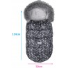 OPIS ŚPIWOREK DO WÓZKA SANEK NA ZIMĘ MAXI 114cm OCIEPLONY BABYMAM PREMIUM