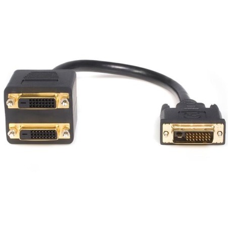 StarTech.com DVISPL1DD kabel DVI 0,3 m DVI-D 2 x