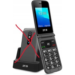 Outlet Telefon komórkowy SPC Stella 2 1 GB / 1 GB czarny OPIS brak baterii