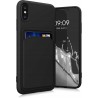 Etui kwmobile do Apple iPhone XS - Elastyczne etui TPU z kieszonką na kartę