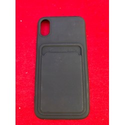 Etui kwmobile do Apple iPhone XS - Elastyczne etui TPU z kieszonką na kartę