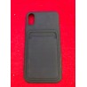 Etui kwmobile do Apple iPhone XS - Elastyczne etui TPU z kieszonką na kartę