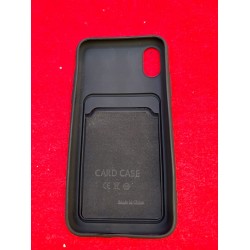 Etui kwmobile do Apple iPhone XS - Elastyczne etui TPU z kieszonką na kartę
