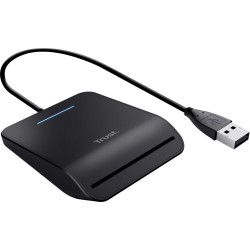 Trust Primo czytnik do kart chipowych Wewnątrz Czarny CardBus+USB 2.0