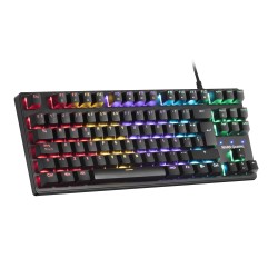 Outlet Klawiatura mechaniczna MKXTKLBES układ hiszpański switch blue