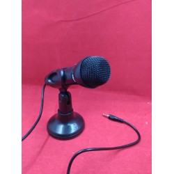 Outlet Mikrofon KROM KYP z uchwytem złącze jack 3,5mm czarny ergonomiczny