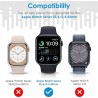 Outlet Zestaw szkiełek ochronncyh do Apple Watch Series SE2/SE/6/5/4 8szt.