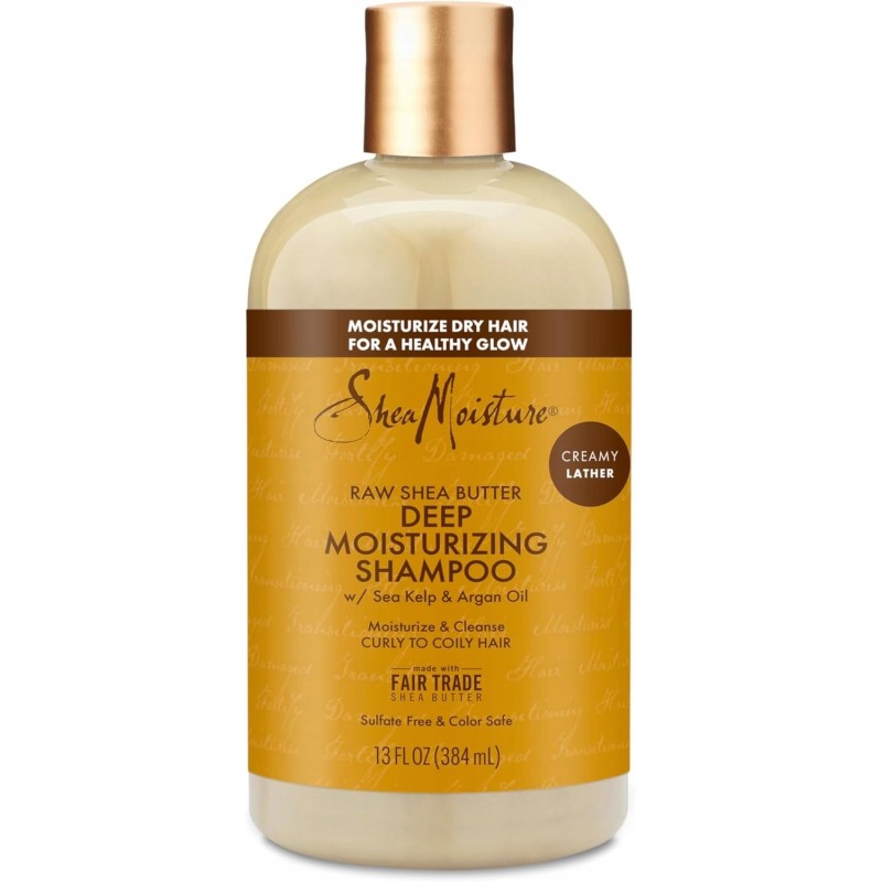 Outlet Shea Moisture Szampon Z Zatrzymującym Wilgoć Surowym Masłem Shea