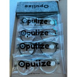 Outlet Opulize okulary zerówki pilotki (aviatory) wielokolorowy 4 szt +2.00