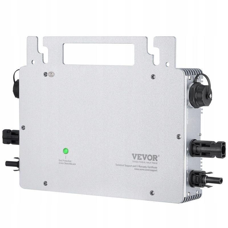 Outlet VEVOR Solar Mikroinwerter 800W Wodoodporny Mikroinwerter Srebro OPIS Outlet VEVOR Solar Mikroinwerter 800W Wodoodporny Mikroinwerter Srebro OPIS