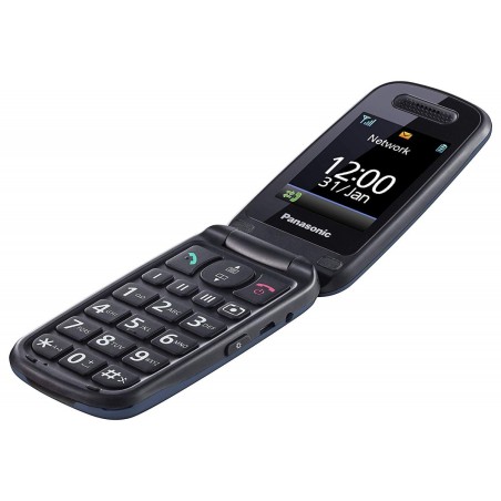 USZKODZONY Telefon komórkowy Panasonic KX-TU456 32 MB / 32 GB 2G niebieski