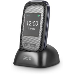 Outlet Telefon komórkowy dla seniorów SPC 2,4" - Czarny OPIS stacyjka kabel