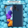 Etui kompatybilne z Samsung Galaxy A21S silikonowe gumowane miękkie