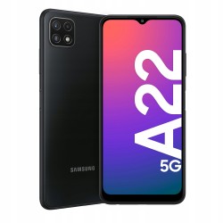 USZKODZONY Smartfon Samsung Galaxy A22 4 GB / 64 GB 5G szary 5000 mAh 6.6"