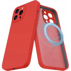 Qinzhijia Magnetyczne Etui Silikonowe do iPhone 14 Pro MAX Ochronne