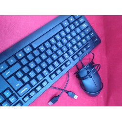 Outlet Zestaw Klawiatury mechanicznej i myszy 24088 czarna układ QWERTY ES