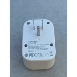 Outlet Adapter EU wtyk na Amerykański z 2 portami typu B 240 Volt