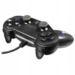 Outlet Kontroler przewodowy pad gamingowy do PS3 PS4 PC czarny OPIS