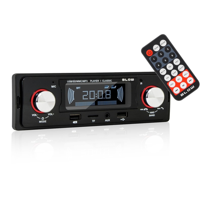 Outlet Radio samochodowe Blow AVH Classic 1-DIN połączenie Bluetooth AM/FM