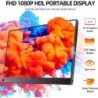 UPERFECT Przenośny monitor FHD 1080P 15,6", ekran IPS, matowy