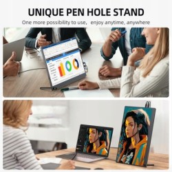 UPERFECT Przenośny monitor FHD 1080P 15,6", ekran IPS, matowy