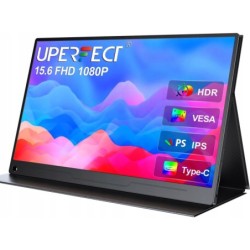 UPERFECT Przenośny monitor FHD 1080P 15,6", ekran IPS, matowy