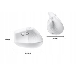 Outlet MYSZKA BEZPRZEWODOWA LOGITECH MX LIFT do komputera MAC BIAŁA 4000dpi