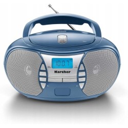 Outlet Karcher RR 5025-C przenośne radio CD radio FM wejście AUX niebieski