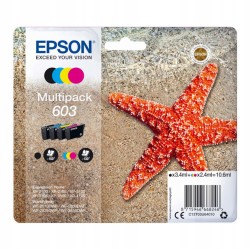 Outlet Zestaw 4 sztuk tuszu do drukarki EPSON 603 oryginalny kartridż black
