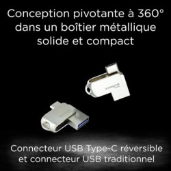 Outlet Integral 64 GB 360-Dual USB 3.0 typu C Plug & Play metalowa obudowa