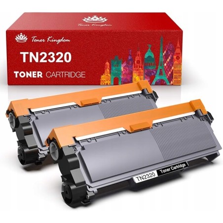 Outlet Zestaw 2 szt. tonerów do drukarki Brother TN2320 OPIS kartridż black