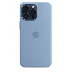Outlet Plecki Apple do Apple iPhone 15 Pro Max niebieski Silicone MagSafe