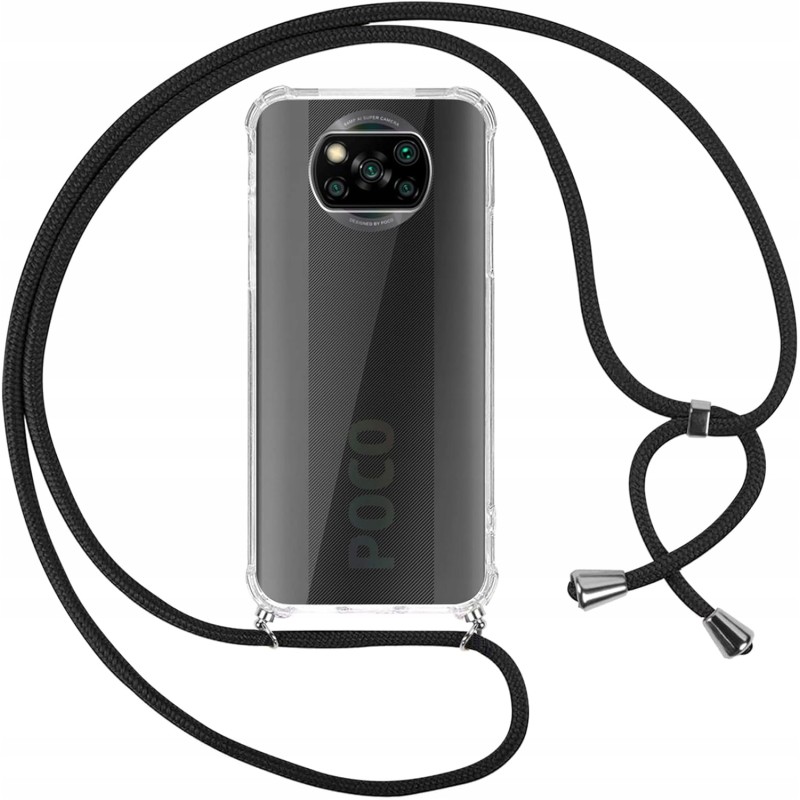 Pnakqil Etui na telefon z łańcuszkiem dla Xiaomi Poco X3 NFC/X3/X3 Pro 6,67 Pnakqil Etui na telefon z łańcuszkiem dla Xiaomi Poco X3 NFC/X3/X3 Pro 6,67