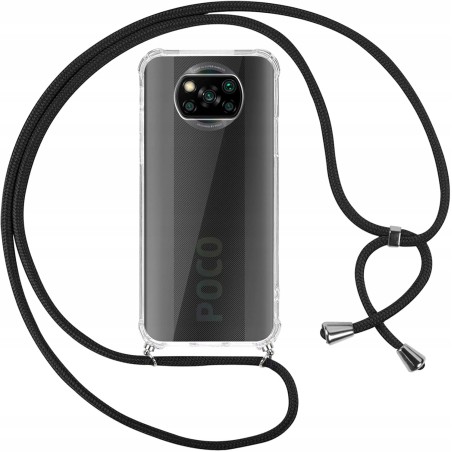 Pnakqil Etui na telefon z łańcuszkiem dla Xiaomi Poco X3 NFC/X3/X3 Pro 6,67