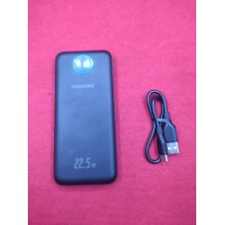 Outlet NOHON Powerbank 22,5 W 10 000 Mah czarny kompaktowy USB 3.0 x2 Kabel