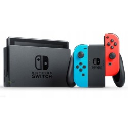 Uszkodzony Outlet Konsola Nintendo Switch wielokolorowy niebieski ekran