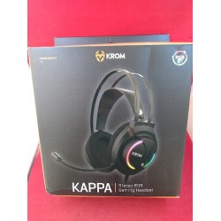 Outlet Krom Kappa Zestaw słuchawkowy Opaska na głowę Czarny oświetlenie RGB