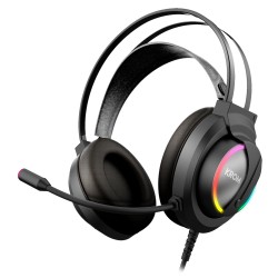 Outlet Krom Kappa Zestaw słuchawkowy Opaska na głowę Czarny oświetlenie RGB