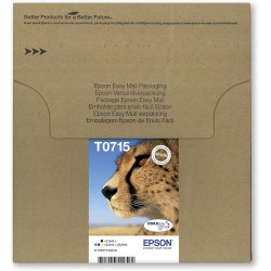 Outlet Zestaw 4szt. tuszy do drukarki Epson (Cyan, Magneta, Red, Key) T0715