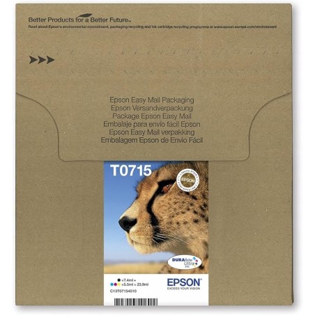 Outlet Zestaw 4szt. tuszy do drukarki Epson (Cyan, Magneta, Red, Key) T0715