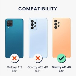 kwmobile Etui do z Samsung Galaxy A13 4G miękkie TPU z uchwytem na karty