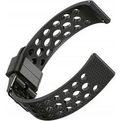 Outlet Pasek do smartwatch czarny kompatybilny 1,85 cala zamiennik stylowy
