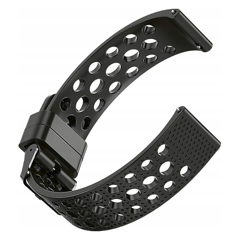 Outlet Pasek do smartwatch czarny kompatybilny 1,85 cala zamiennik stylowy Outlet Pasek do smartwatch czarny kompatybilny 1,85 cala zamiennik stylowy