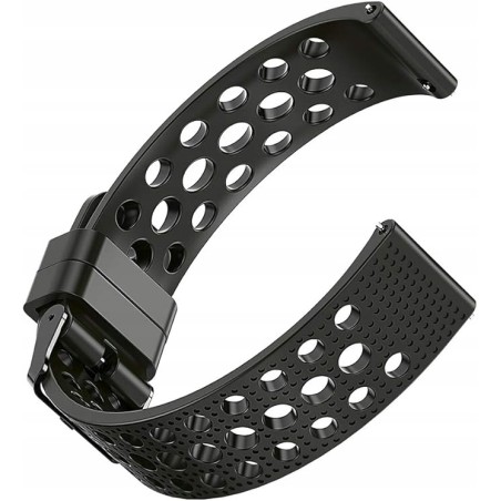 Outlet Pasek do smartwatch czarny kompatybilny 1,85 cala zamiennik stylowy