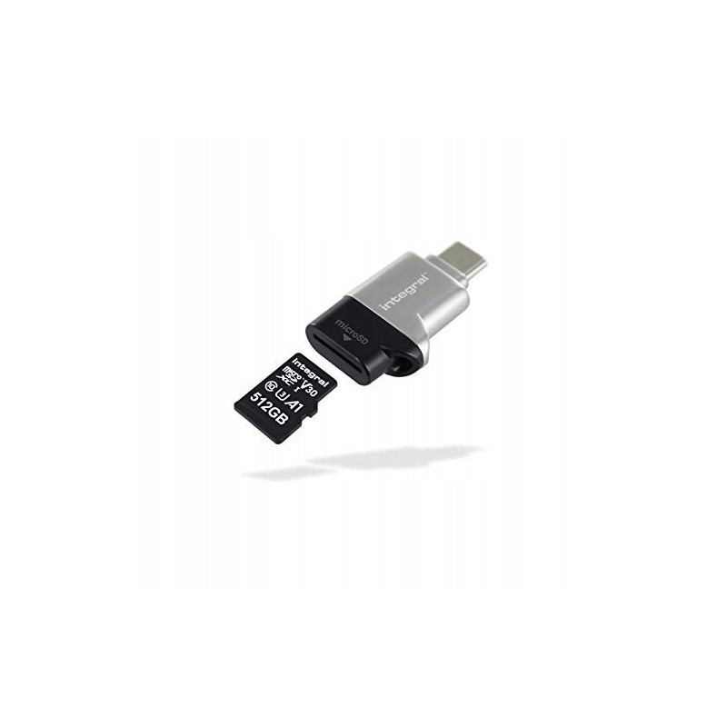 Outlet Czytnik kart Micro SD Integral USB-C 3.0 5 Gb/s Plug & Play