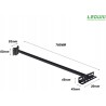 Outlet UCHWYT DO MONTAŻU REFLEKTORÓW LEDUNI 70CM CZARNY stalowy zestaw śrub