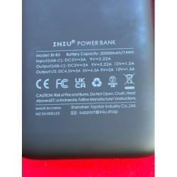 Outlet Powerbank INIU 20000 mAh czarny max 20 W uPower+ wyświetlacz LCD