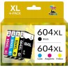 Outlet Zestaw tuszy do drukarki Epson CMYK trójkolor czarny 604 XL Palmtree