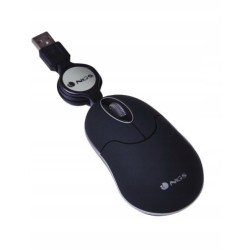 Outlet Myszka Optyczna z Wciąganym Kablem NGS NGS-MOUSE-0973 Czarny